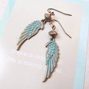 Free Spirits! Edgy Bird of Prey & Raptor Wings - Patina Painted Bronze Wings
